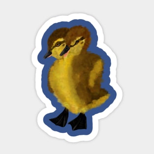 Conjoined Duckling Sticker